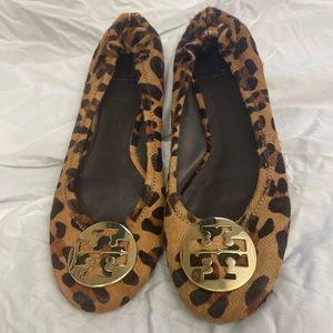 Tory Burch Leopard Ballet Flat - Size 10 US